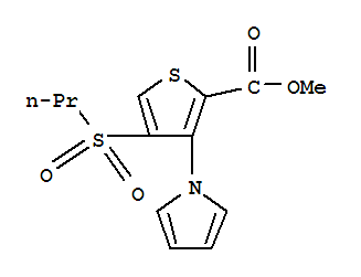 METHYL 4-(PROPYLSULFONYL)-3-(1H-PYRROL-1-YL)THIOPHENE-2-CARBOXYLATE