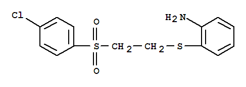 Benzenamine,2-[[2-[(4-chlorophenyl)sulfonyl]ethyl]thio]-