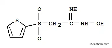 Molecular Structure of 175201-96-4 (N'-HYDROXY-2-(2-THIENYLSULFONYL)ETHANIMIDAMIDE)