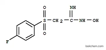 Molecular Structure of 175203-76-6 (2-(4-FLUOROBENZENESULFONYL)ACETAMIDE OXIME)