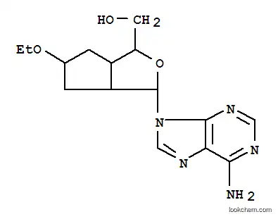 Molecular Structure of 175203-92-6 ([6-(6-AMINO-9H-PURIN-9-YL)-2-ETHOXYTETRAHYDROFURO[3,4-D][1,3]DIOXOL-4-YL]METHANOL)