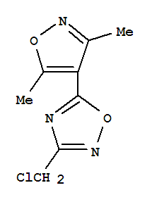 3-(Chloromethyl)-5-(3,5-dimethylisoxazol-4-yl)-1,2,4-oxadiazole , 97%