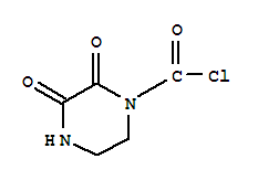 1-Piperazinecarbonyl chloride, 2,3-dioxo- (9CI)