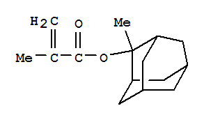 Molecular Structure of 177080-67-0 (2-Propenoic acid,2-methyl-, 2-methyltricyclo[3.3.1.13,7]dec-2-yl ester)