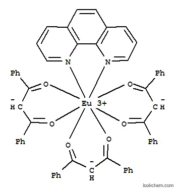 Molecular Structure of 17904-83-5 (TRIS(DIBENZOYLMETHANE)MONO(PHENANTHROLINE)EUROPIUM (III))