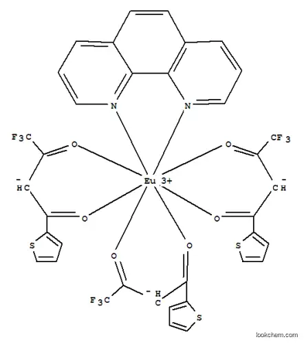 Molecular Structure of 17904-86-8 ((1,10-PHENANTHROLINE)TRIS[4,4,4-TRIFLUORO-1-(2-THIENYL)-1,3-BUTANEDIONATO]EUROPIUM(III),98.0%(T))