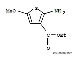 Molecular Structure of 179115-14-1 (3-Thiophenecarboxylicacid,2-amino-5-methoxy-,ethylester(9CI))