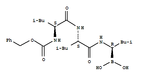 [(1R)-3-methyl-1-[[(2S)-4-methyl-2-[[(2S)-4-methyl-2-(phenylmethoxycarbonylamino)pentanoyl]amino]pentanoyl]amino]butyl]boronic acid