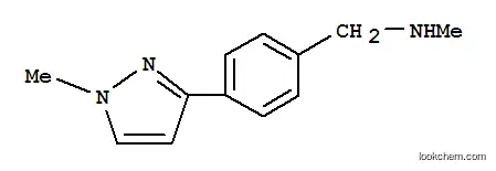 Molecular Structure of 179873-47-3 (n-methyl-4-(1-methyl-1h-pyrazol-3-yl)benzylamine)