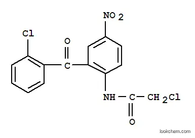 Molecular Structure of 180854-85-7 (2-(2-Chloroacetamido)-5-nitro-2'-chlorobenzophenone)
