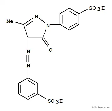 Molecular Structure of 181819-97-6 (3-[[4,5-Dihydro-3-methyl-5-oxo-1-(4-sulfophenyl)-1H-pyrazol-4-yl]azo]benzenesulfonic acid)