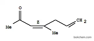 Molecular Structure of 182362-58-9 (3,6-Heptadien-2-one, 4-methyl-, (Z)- (9CI))