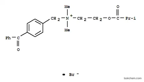 Molecular Structure of 184006-62-0 (N-(4-[BENZOYL]BENZYL)-N,N-DIMETHYL-N-(2-[ISOBUTYROYL]ETHYL) AMMONIUM BROMIDE)