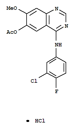 4-((3-Chloro-4-fluorophenyl)amino)-7-methoxyquinazolin-6-yl acetate hydrochloride