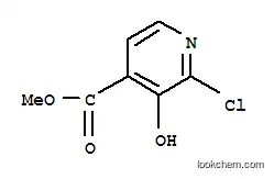 Molecular Structure of 185423-04-5 (2-Chloro-3-hydroxy-4-pyridinecarboxylicacidmethylester)