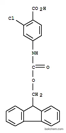 Molecular Structure of 186320-13-8 (N-FMOC-4-AMINO-2-CHLOROBENZOIC ACID)