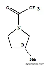 Molecular Structure of 187670-58-2 (Pyrrolidine, 3-methyl-1-(trifluoroacetyl)-, (R)- (9CI))