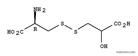 Molecular Structure of 18841-42-4 ((2R)-2-amino-3-(2,3-dihydroxy-3-oxopropyl)disulfanylpropanoic acid)