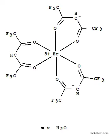 Molecular Structure of 18923-92-7 (ERBIUM (III) HEXAFLUOROACETYLACETONATE HYDRATE)