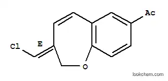 Molecular Structure of 190143-31-8 (Ethanone,1-[(3E)-3-(chloromethylene)-2,3-dihydro-1-benzoxepin-7-yl]-)