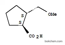 Molecular Structure of 196492-75-8 (Cyclopentanecarboxylic acid, 2-(methoxymethyl)-, trans- (9CI))