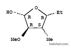 Molecular Structure of 196615-53-9 (2-Furanol,5-ethyltetrahydro-3-methoxy-4-methyl-,(2alpha,3beta,4alpha,5alpha)-(9CI))