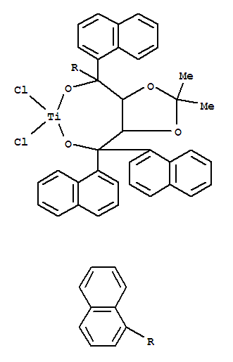 Titanium,dichloro[2,2-dimethyl-a,a,a',a'-tetra-1-naphthalenyl-1,3-dioxolane-4,5-dimethanolato(2-)-kO4,kO5]-, [T-4-(4R-trans)]- (9CI)