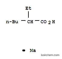 Molecular Structure of 19766-89-3 (Sodium 2-ethylhexanoate)