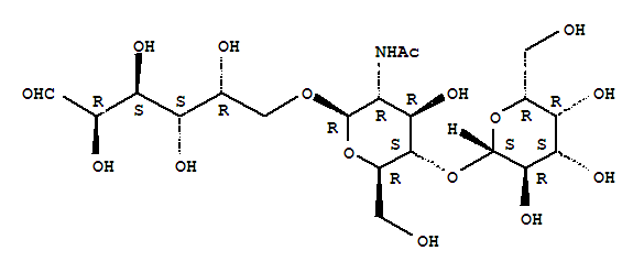 D-Galactose, O-b-D-galactopyranosyl-(1®4)-O-2-(acetylamino)-2-deoxy-b-D-glucopyranosyl-(1®6)-