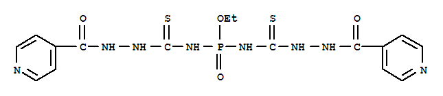 4-Pyridinecarboxylicacid, 2,2'-[(ethoxyphosphinylidene)bis(iminocarbonothioyl)]dihydrazide (9CI)