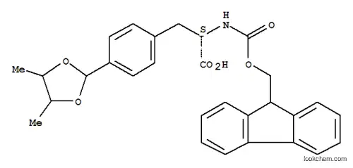 Molecular Structure of 205184-79-8 (L-Phenylalanine,4-(4,5-dimethyl-1,3-dioxolan-2-yl)-N-[(9H-fluoren-9-ylmethoxy)carbonyl]-)
