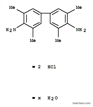 Molecular Structure of 207738-08-7 (3,3',5,5'-TETRAMETHYLBENZIDINE DIHYDROCHLORIDE HYDRATE, 98+%)