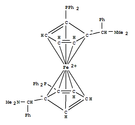 Ferrocene,1,1'-bis[(R)-(dimethylamino)phenylmethyl]-2,2'-bis(diphenylphosphino)-,(2S,2'S)- cas  210842-74-3