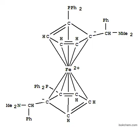 Molecular Structure of 210842-74-3 ((ALPHAR,ALPHAR)-1,1'-BIS[ALPHA-(DIMETHYLAMINO)BENZYL]-(S,S)-2,2'-BIS(DIPHENYLPHOSPHINO)FERROCENE)