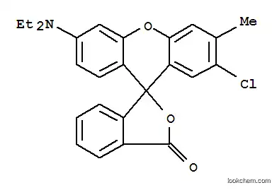 Molecular Structure of 21121-62-0 (2'-chloro-6'-(dimethylamino)-3'-methylspiro[isobenzofuran-1(3H),9'-[9H]xanthene]-3-one)