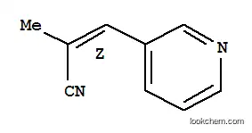 Molecular Structure of 211446-57-0 (2-Propenenitrile,2-methyl-3-(3-pyridinyl)-,(2Z)-(9CI))