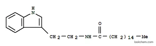 Molecular Structure of 21469-15-8 (Hexadecanoic acid tryptamide)