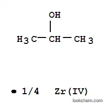 Molecular Structure of 2171-98-4 (ZIRCONIUM(IV) ISOPROPOXIDE ISOPROPANOL COMPLEX)