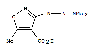 4-Isoxazolecarboxylicacid, 3-(3,3-dimethyl-1-triazen-1-yl)-5-methyl-