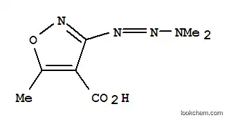 Molecular Structure of 219617-64-8 (4-Isoxazolecarboxylicacid,3-(3,3-dimethyl-1-triazenyl)-5-methyl-(9CI))