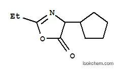 Molecular Structure of 221214-05-7 (5(4H)-Oxazolone,  4-cyclopentyl-2-ethyl-)