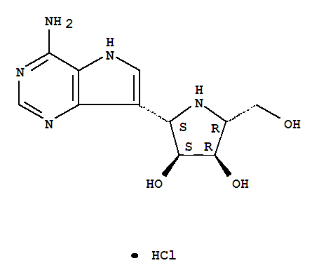 3,4-Pyrrolidinediol, 2-(4-amino-5H-pyrrolo3,2-dpyrimidin-7-yl)-5-(hydroxymethyl)-, monohydrochloride, (2S,3S,4R,5R)-