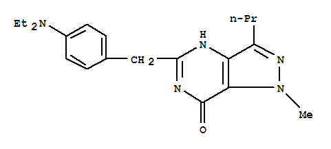7H-Pyrazolo[4,3-d]pyrimidin-7-one,5-[[4-(diethylamino)phenyl]methyl]-1,6-dihydro-1-methyl-3-propyl-