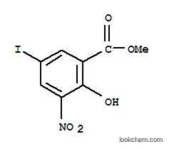 Molecular Structure of 22621-44-9 (Salicylic acid, 5-iodo-3-nitro-, methyl ester)