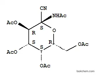 Molecular Structure of 229015-12-7 (1-ACETAMIDO-2,3,4,6-TETRA-O-ACETYL-1-DEOXY-BETA-D-GALACTOPYRANOSYL CYANIDE)