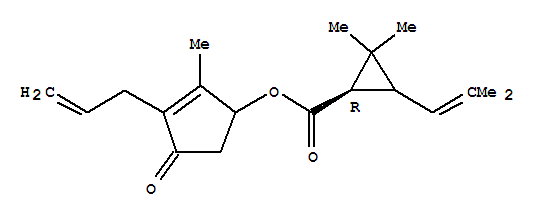 (1R)-2,2-Dimethyl-3-(2-methyl-1-propen-1-yl)cyclopropanecarboxylic acid 2-methyl-4-oxo-3-(2-propen-1-yl)-2-cyclopenten-1-yl ester(231937-89-6)