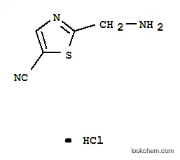 Molecular Structure of 232612-47-4 (2-(AMINOMETHYL)THIAZOLE-5-CARBONITRILE HYDROCHLORIDE)