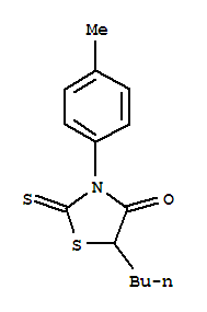 4-Thiazolidinone,5-butyl-3-(4-methylphenyl)-2-thioxo-