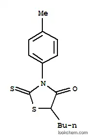 Molecular Structure of 23522-46-5 (5-butyl-3-(4-methylphenyl)-2-thioxo-1,3-thiazolidin-4-one)