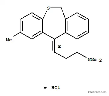 Molecular Structure of 23735-17-3 ((3Z)-N,N-dimethyl-3-(2-methyldibenzo[b,e]thiepin-11(6H)-ylidene)propan-1-aminium chloride)